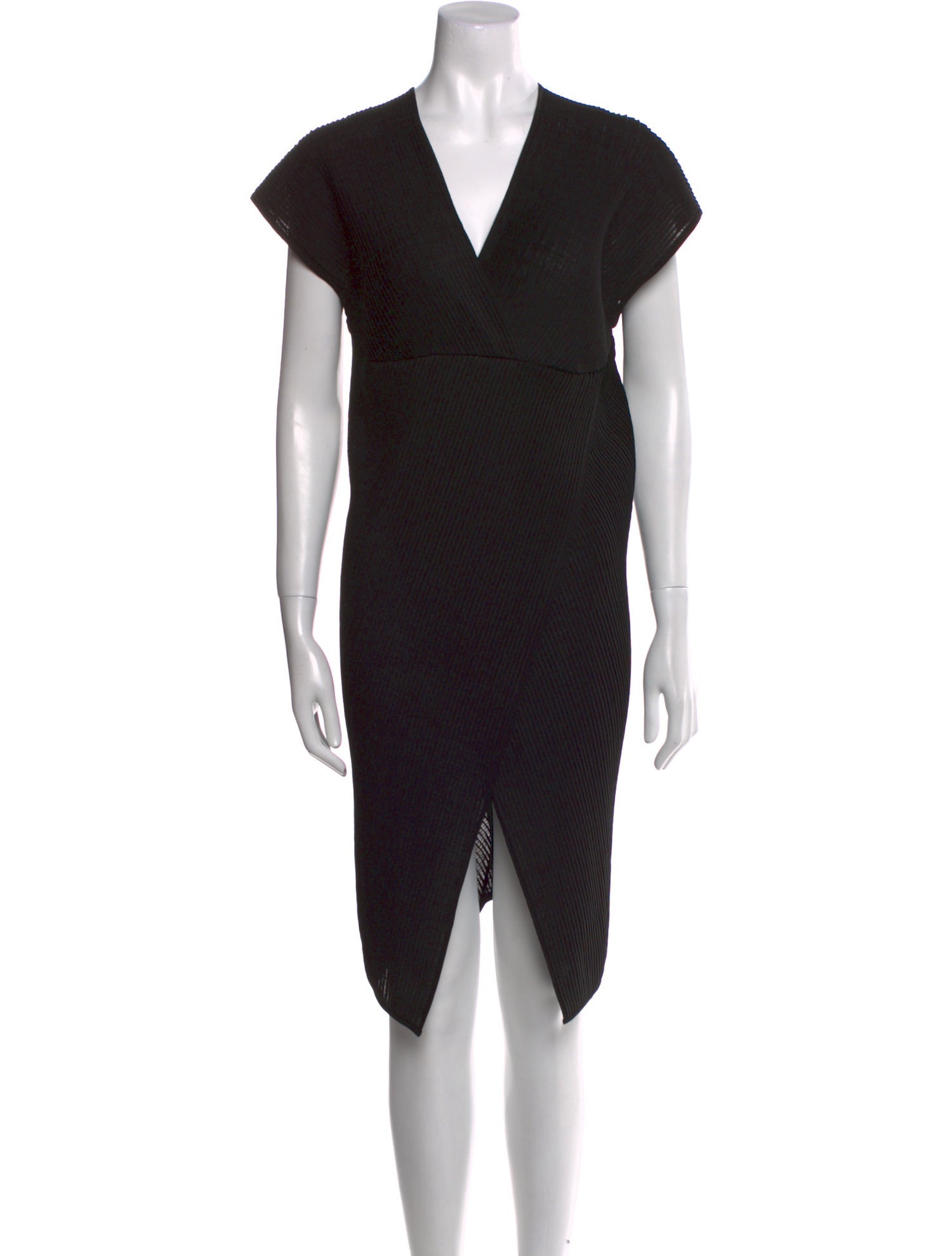 Zero + Maria Cornejo V-Neck Knee-Length Dress