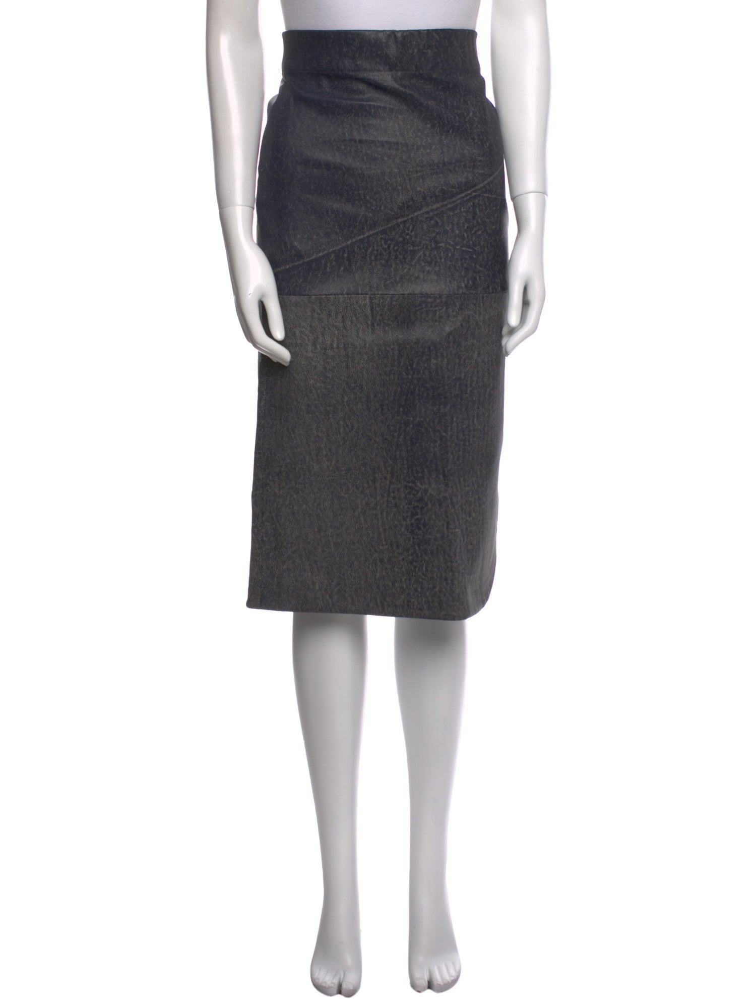 Zero + Maria Cornejo Lambskin Knee-Length Skirt