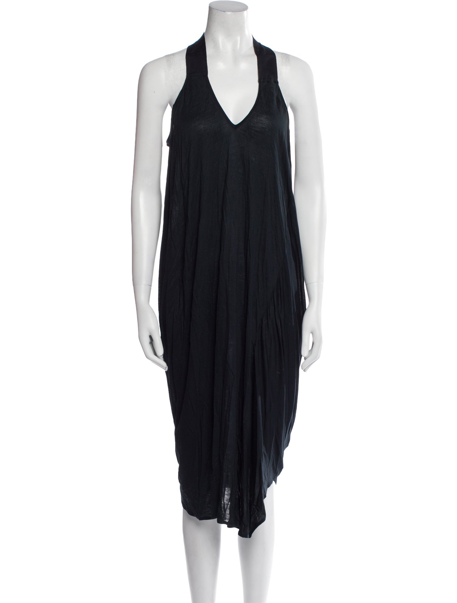 Zero + Maria Cornejo V-Neck Midi Length Dress