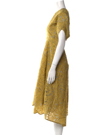 Zero + Maria Cornejo Lace Pattern Long Dress