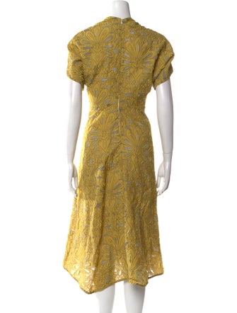 Zero + Maria Cornejo Lace Pattern Long Dress