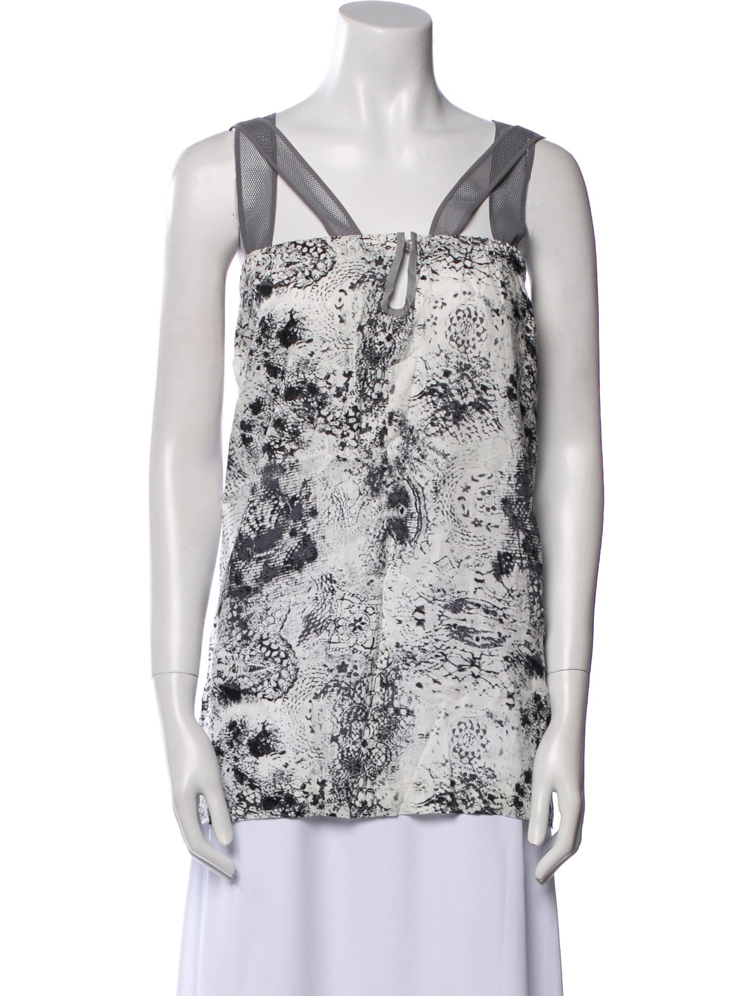 Zero + Maria Cornejo Linen Printed Top