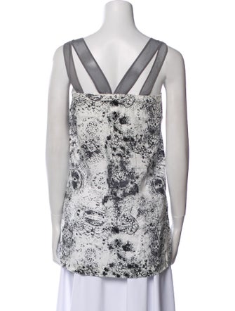 Zero + Maria Cornejo Linen Printed Top