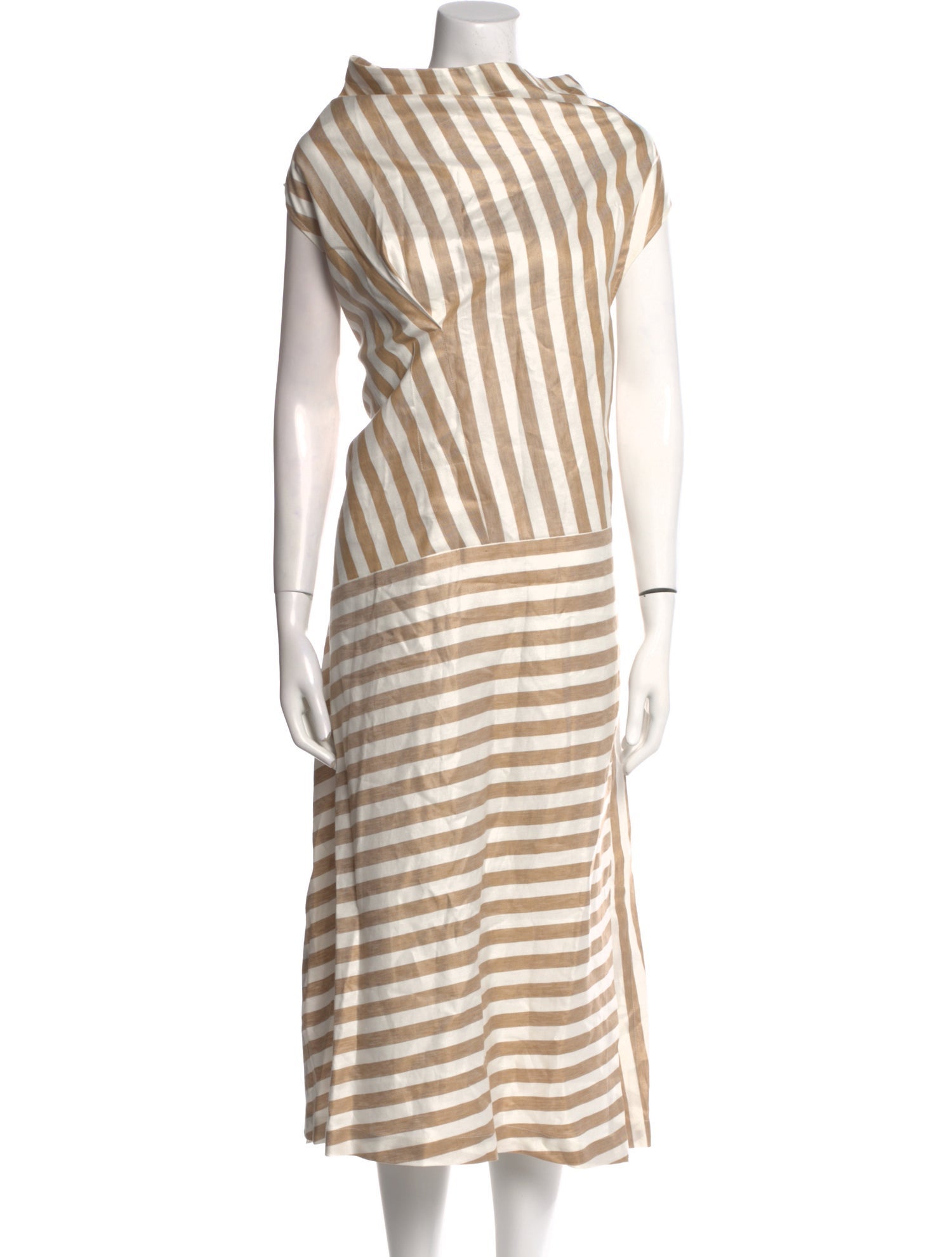 Zero + Maria Cornejo Striped Long Dress