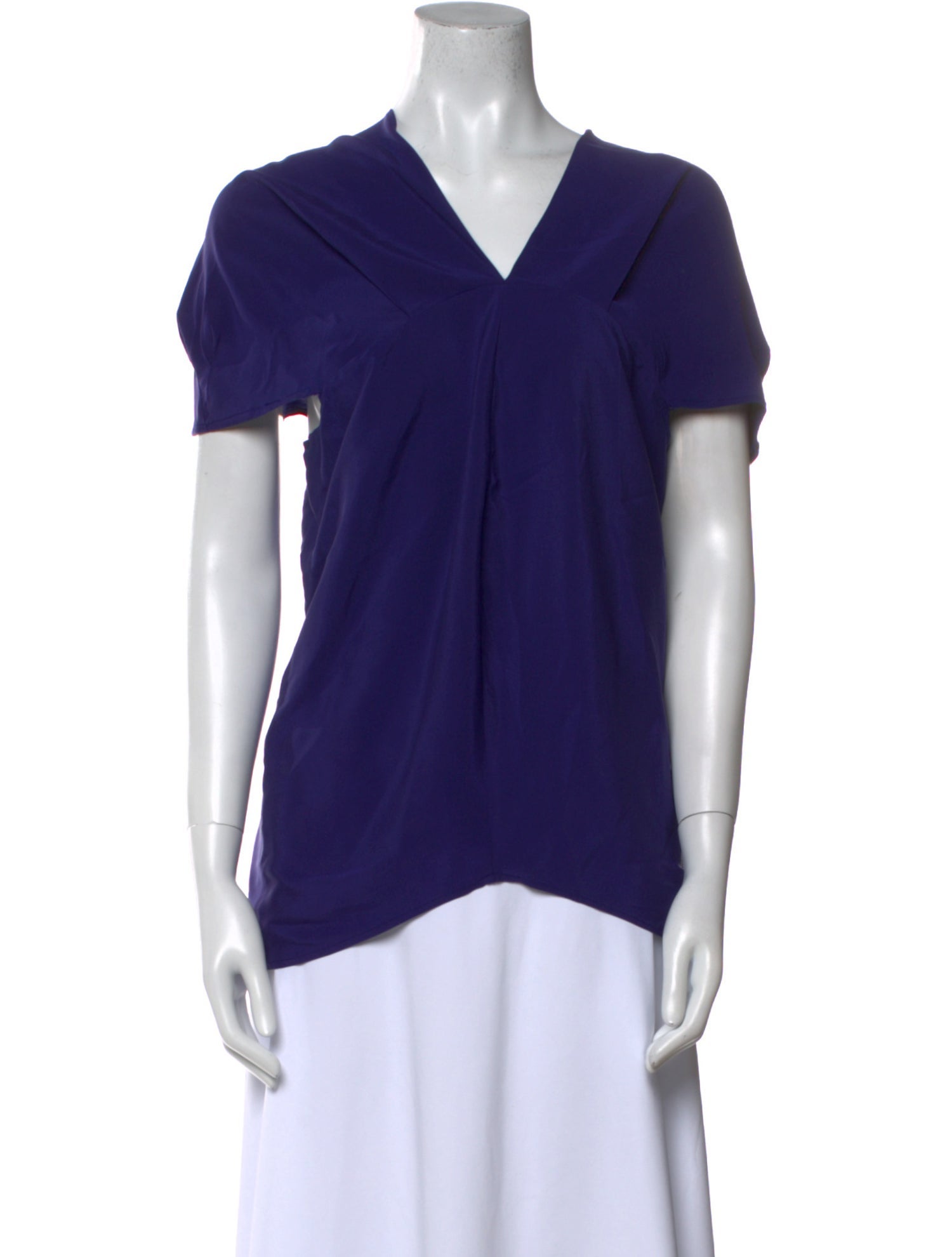 Zero + Maria Cornejo Silk V-Neck Blouse