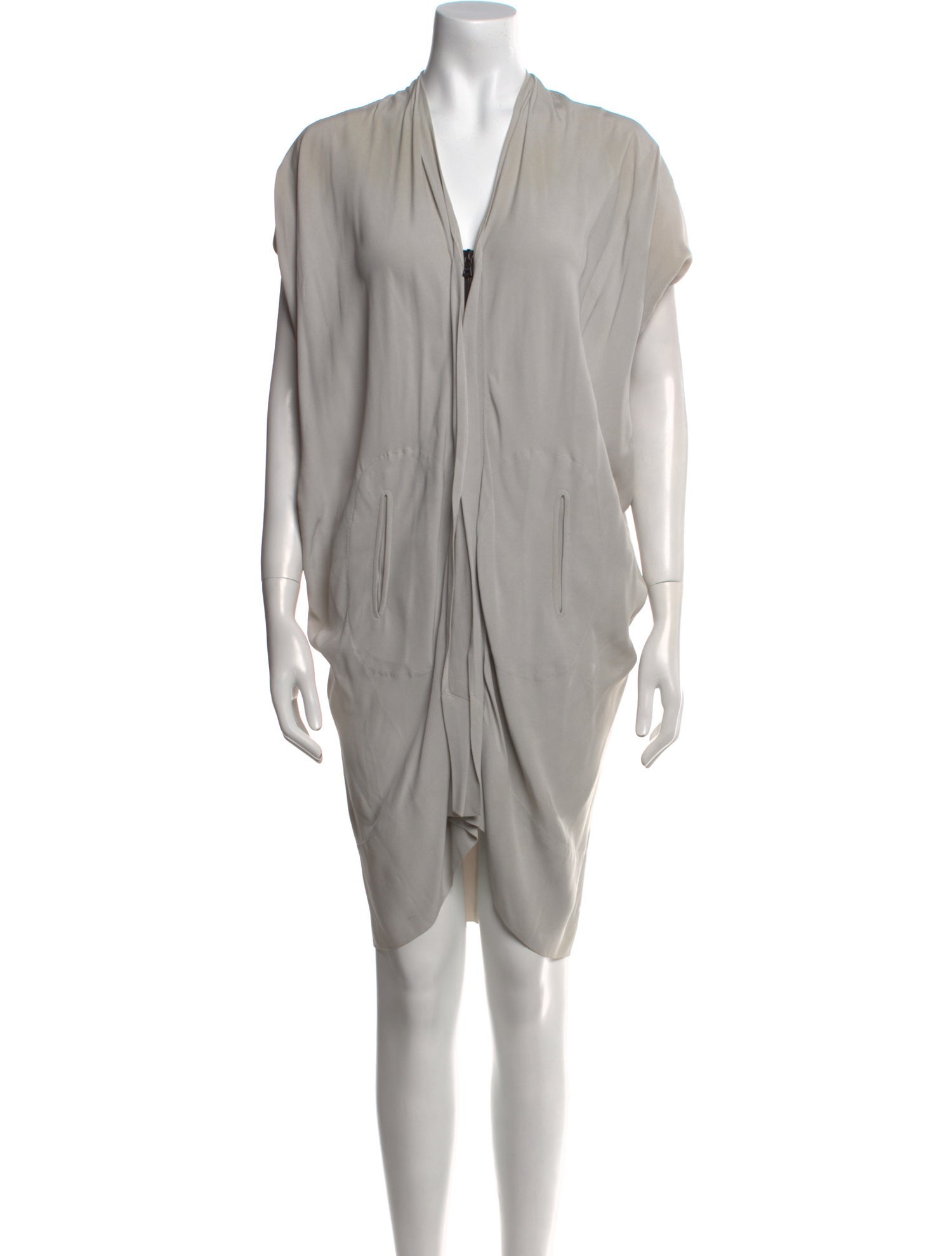 Zero + Maria Cornejo V-Neck Knee-Length Dress