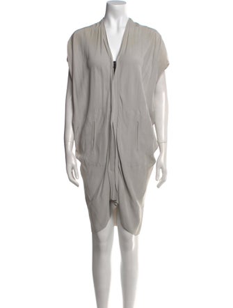 Zero + Maria Cornejo V-Neck Knee-Length Dress