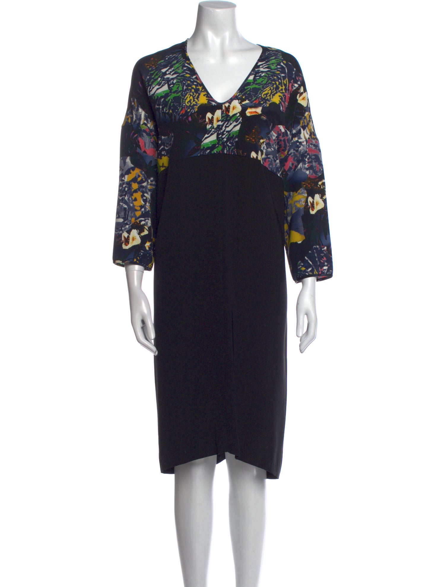 Zero + Maria Cornejo Silk Midi Length Dress