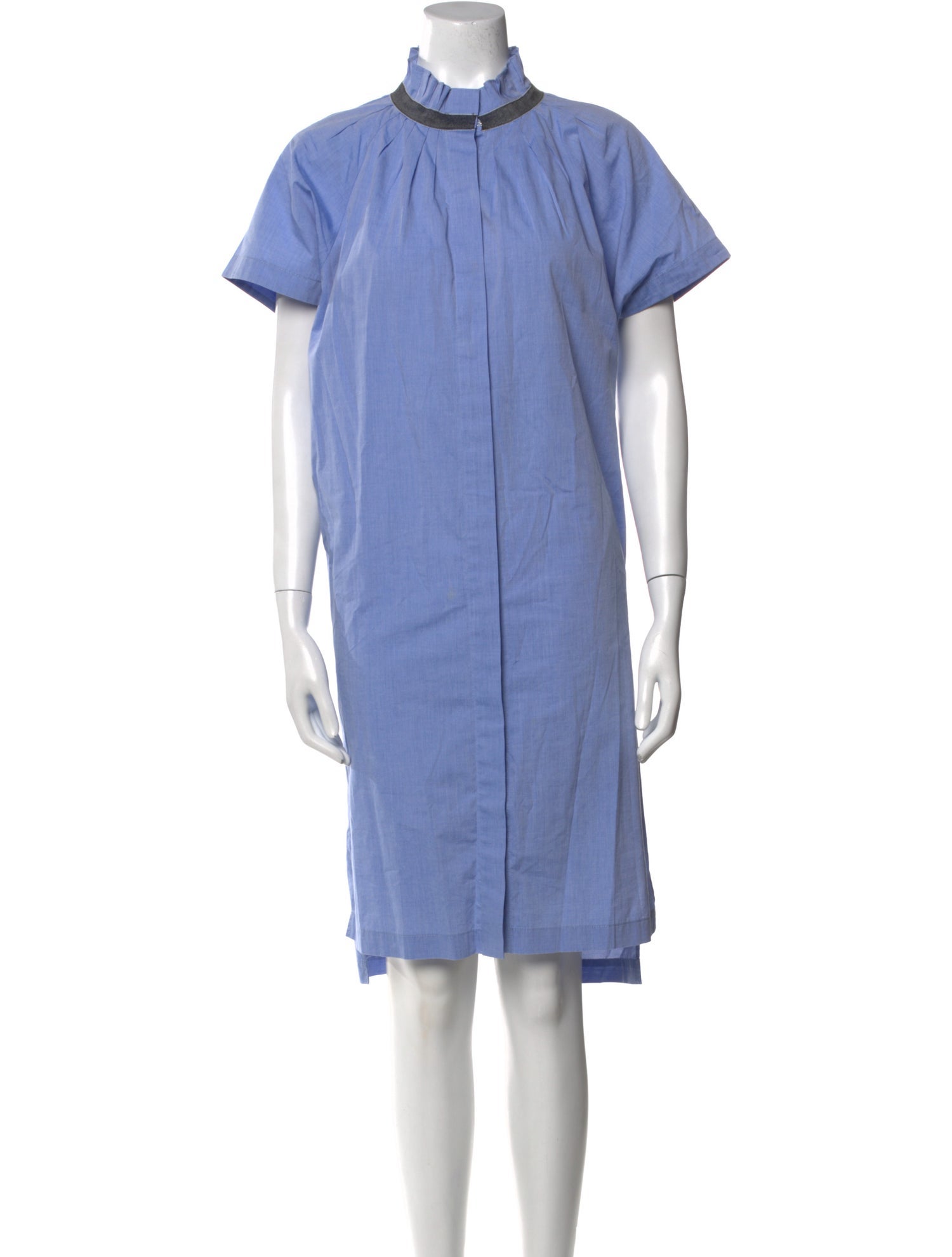 Zero + Maria Cornejo Mock Neck Midi Length Dress