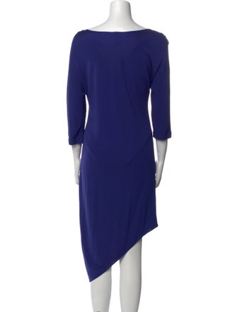 Zero + Maria Cornejo Bateau Neckline Midi Length Dress