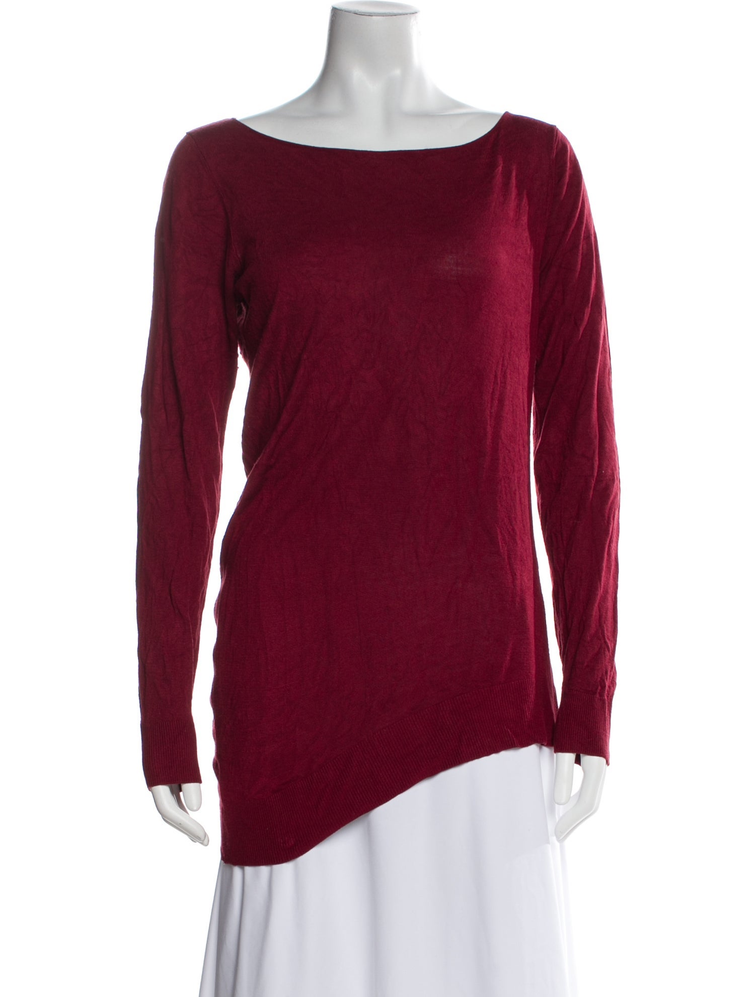 Zero + Maria Cornejo Bateau Neckline Long Sleeve Top