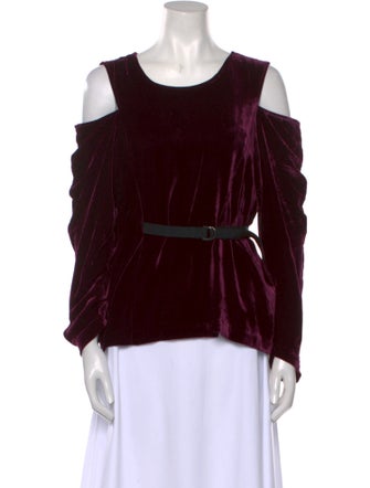 Zero + Maria Cornejo Scoop Neck Long Sleeve Blouse