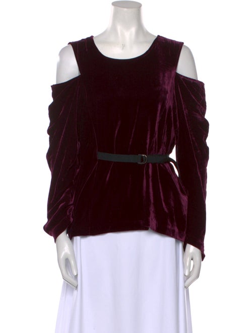 Zero + Maria Cornejo Scoop Neck Long Sleeve Blouse