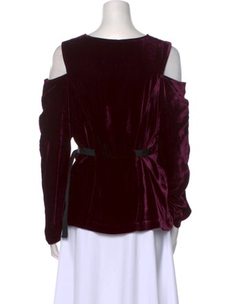 Zero + Maria Cornejo Scoop Neck Long Sleeve Blouse