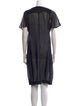 Zero + Maria Cornejo V-Neck Knee-Length Dress