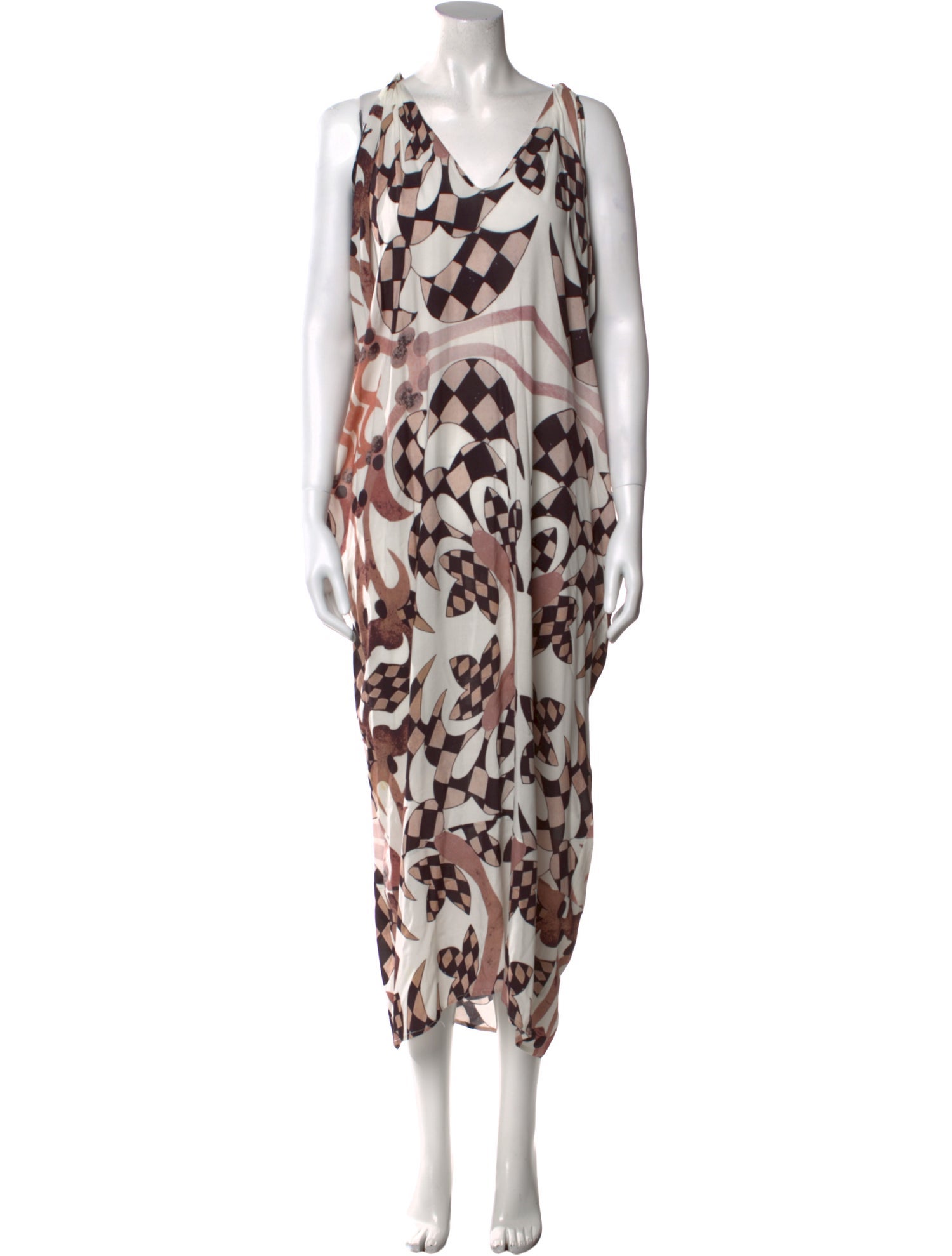 Zero + Maria Cornejo Printed Long Dress