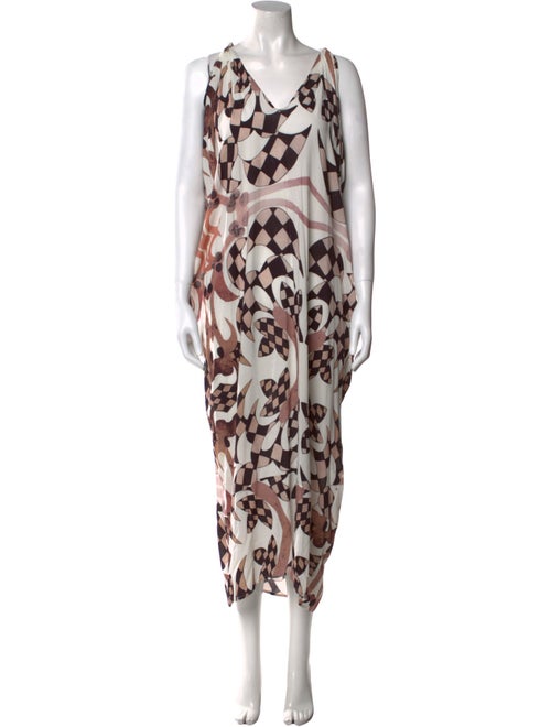 Zero + Maria Cornejo Printed Long Dress