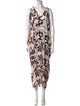 Zero + Maria Cornejo Printed Long Dress