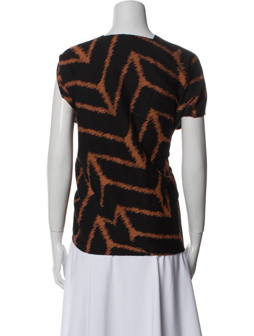 Zero + Maria Cornejo Animal Print V-Neck T-Shirt