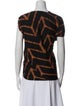 Zero + Maria Cornejo Animal Print V-Neck T-Shirt