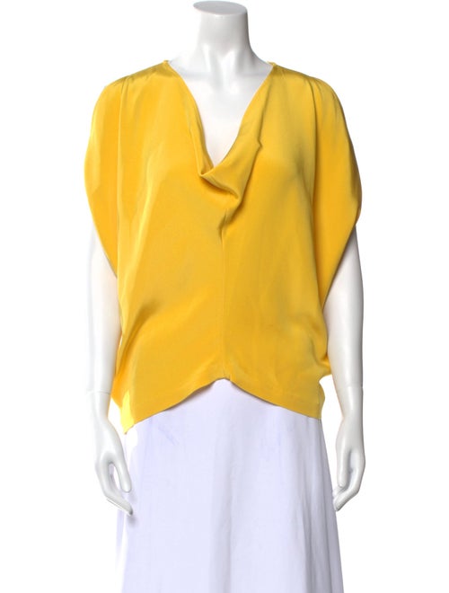 Zero + Maria Cornejo Silk V-Neck Blouse