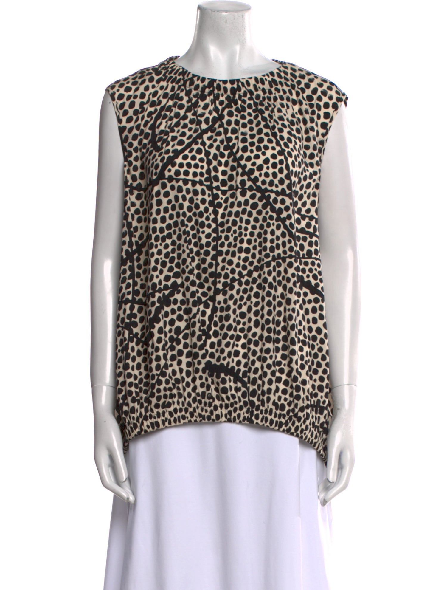 Zero + Maria Cornejo Silk Animal Print Blouse