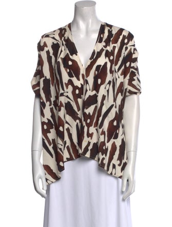 Zero + Maria Cornejo Silk Printed Blouse