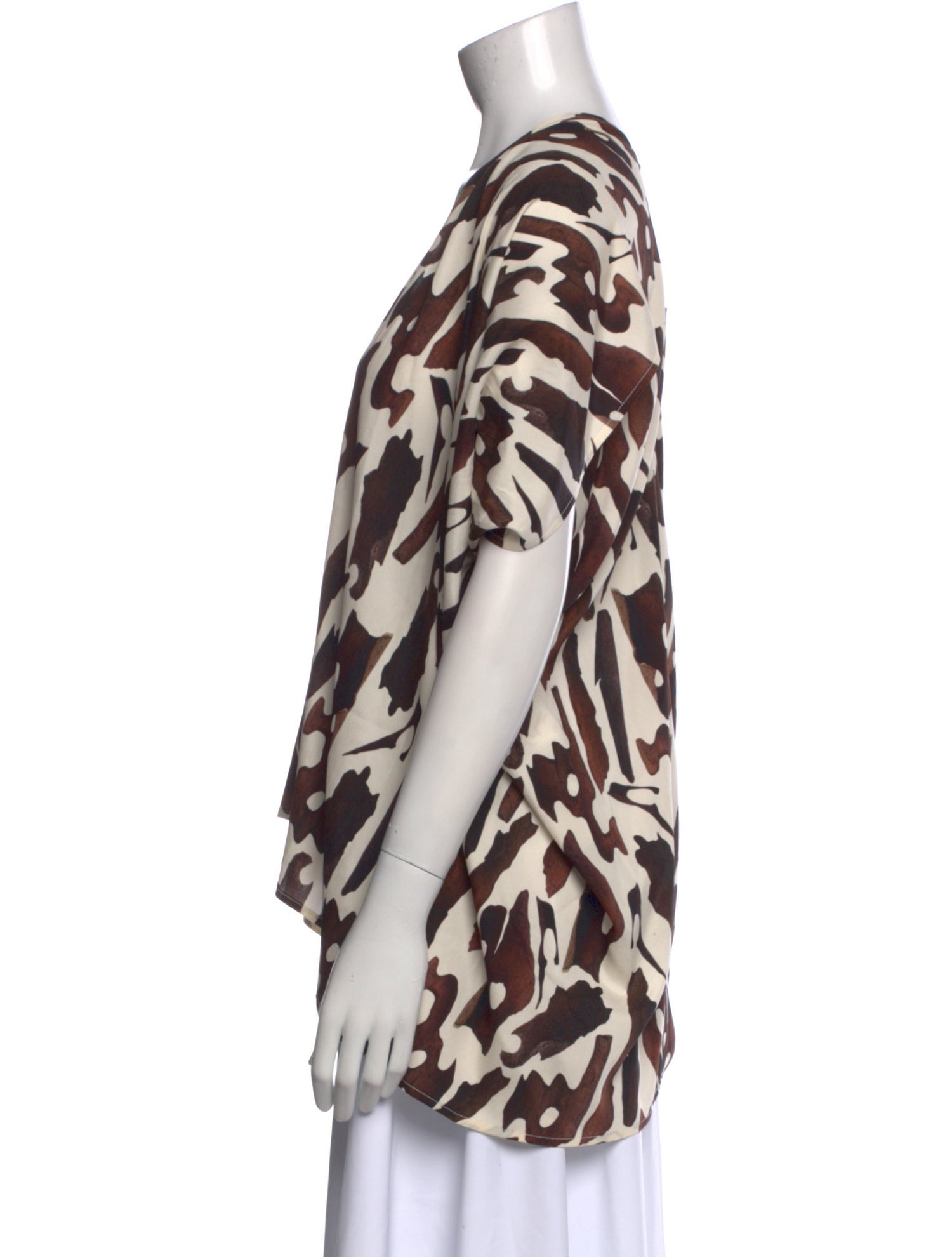 Zero + Maria Cornejo Silk Printed Blouse