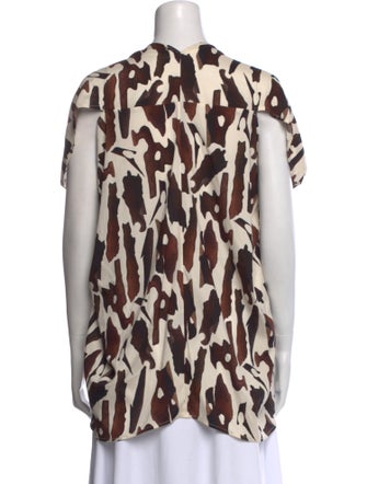 Zero + Maria Cornejo Silk Printed Blouse