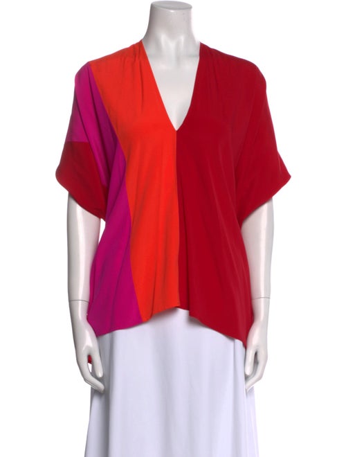 Zero + Maria Cornejo Silk V-Neck Blouse