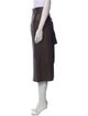 Zero + Maria Cornejo Lambskin Midi Length Skirt