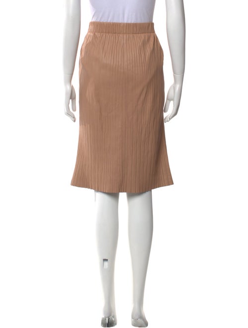 Zero + Maria Cornejo Lambskin Knee-Length Skirt