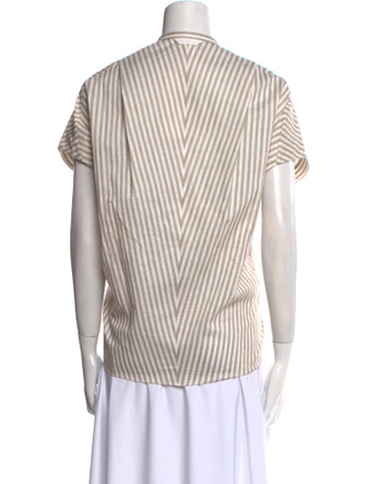 Zero + Maria Cornejo Striped V-Neck Polo