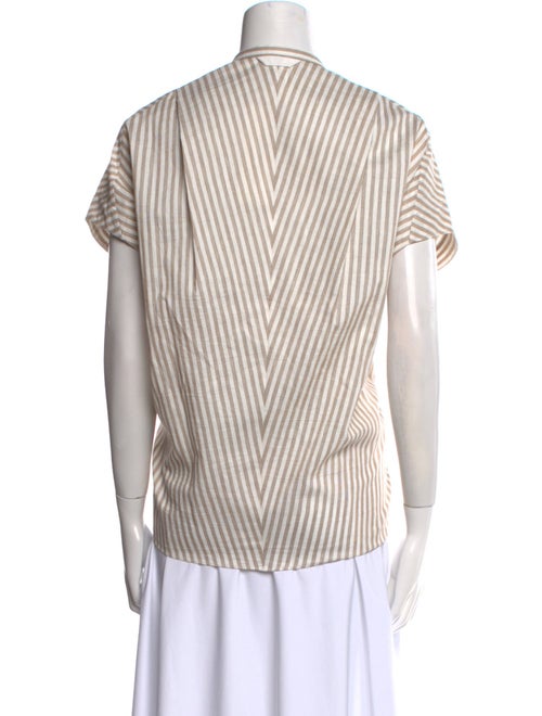 Zero + Maria Cornejo Striped V-Neck Polo