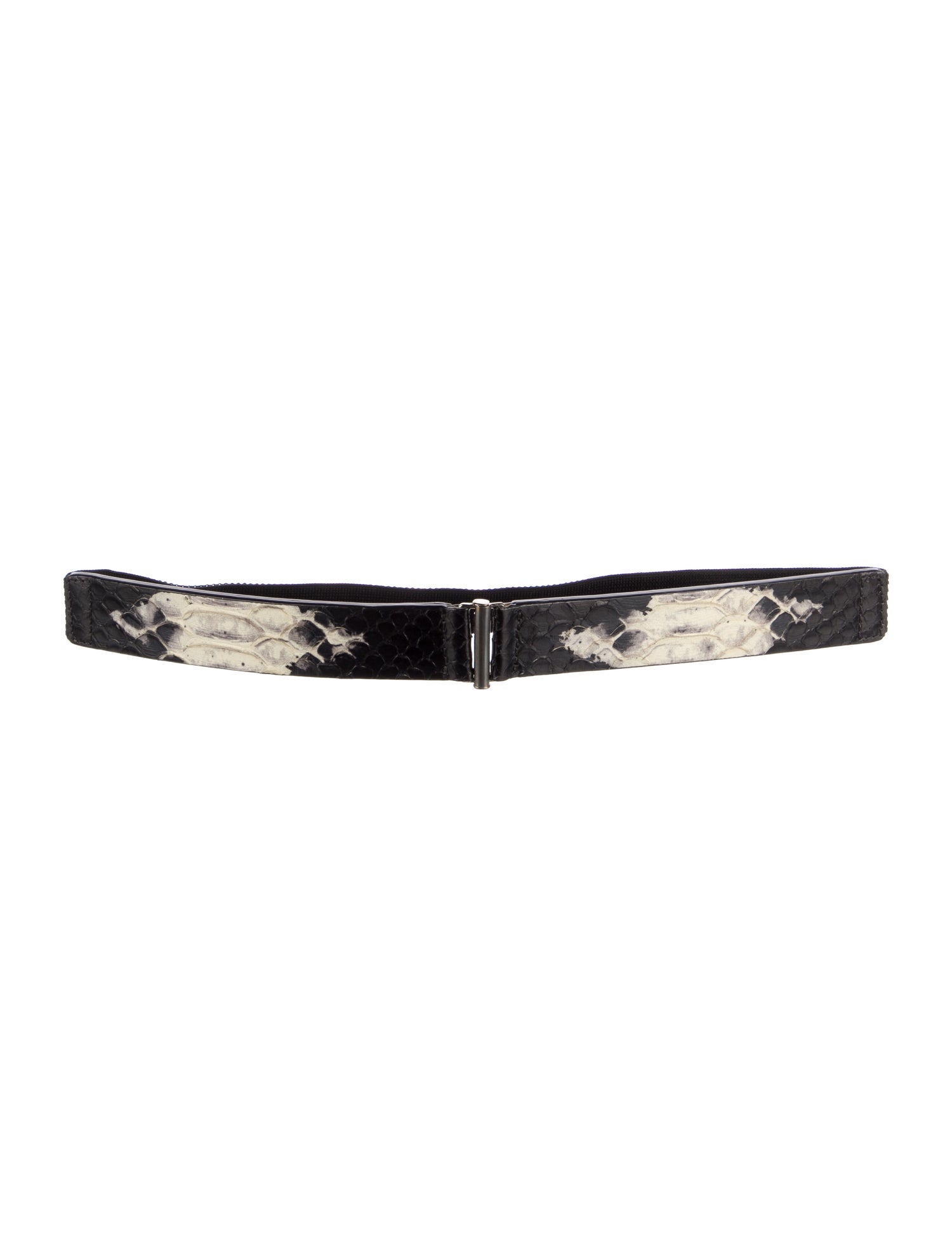 Zero + Maria Cornejo Snakeskin Leather Trim Embellishment Belt
