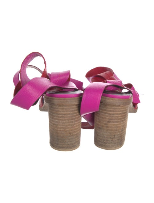 Zero + Maria Cornejo Leather Printed Sandals