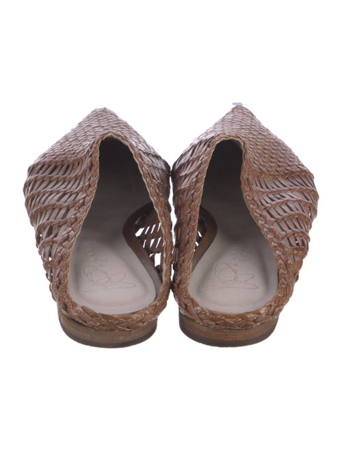 Zero + Maria Cornejo Leather Cutout Accent Mules