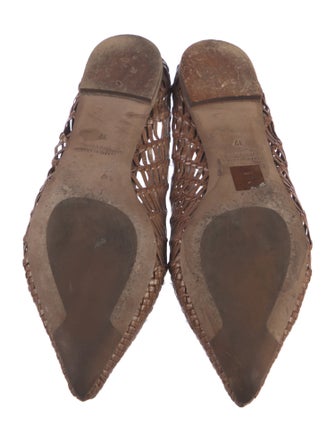 Zero + Maria Cornejo Leather Cutout Accent Mules