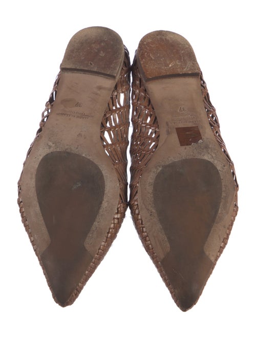 Zero + Maria Cornejo Leather Cutout Accent Mules