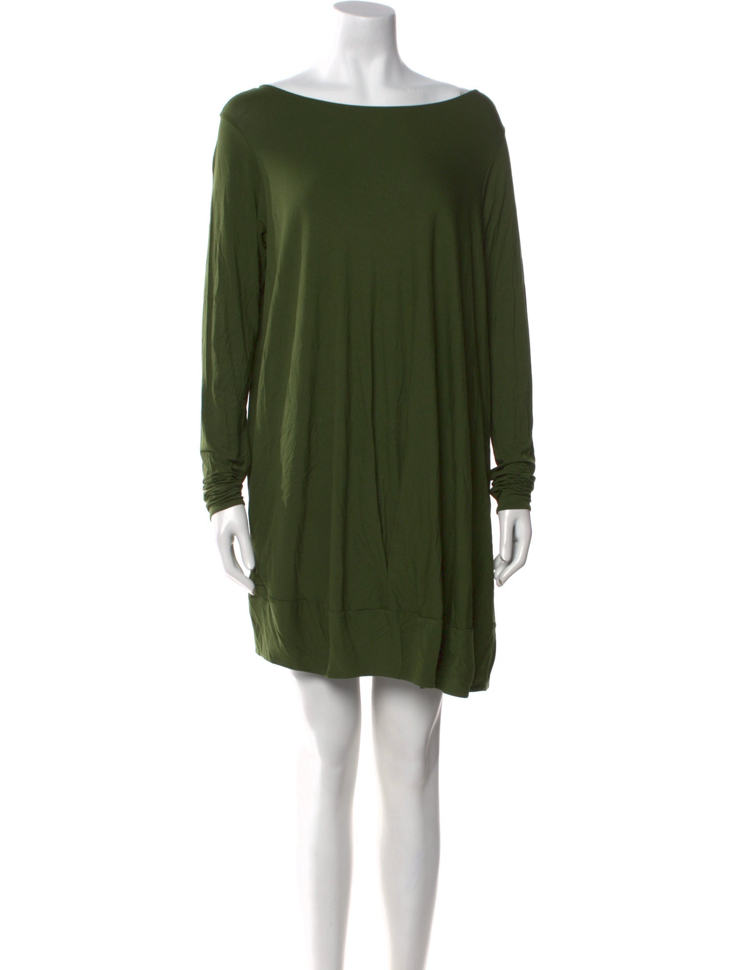 Zero + Maria Cornejo Bateau Neckline Mini Dress