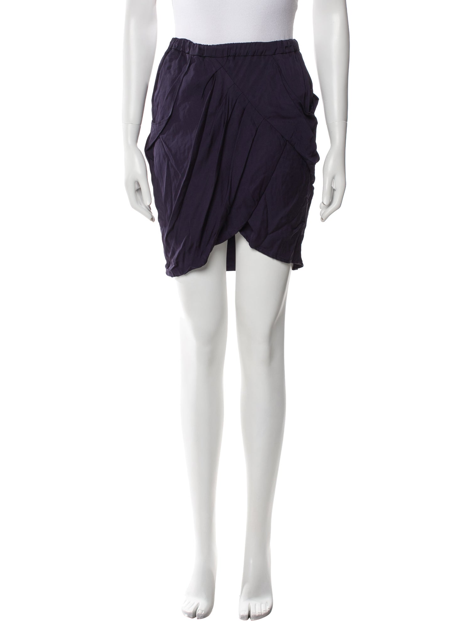 Zero + Maria Cornejo Pleated Accents Mini Skirt