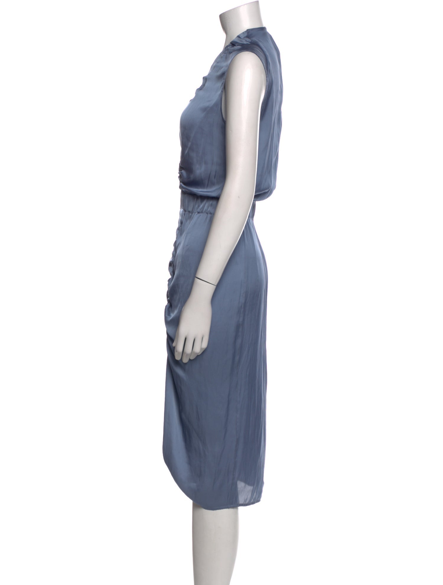 Zero + Maria Cornejo V-Neck Midi Length Dress