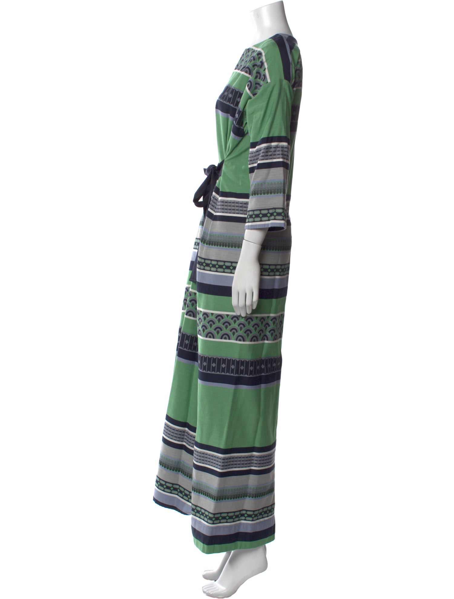 Zero + Maria Cornejo Striped Long Dress