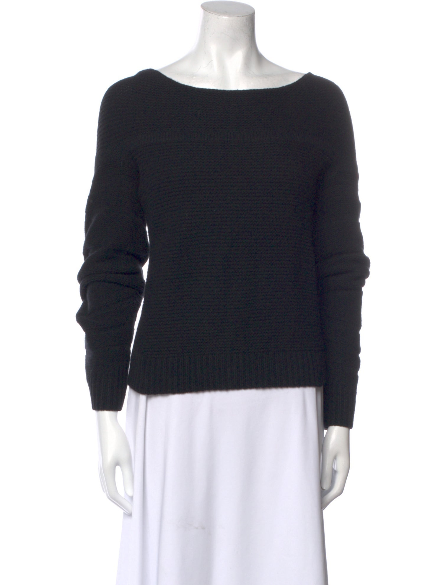 Zero + Maria Cornejo Cashmere Bateau Neckline Sweater