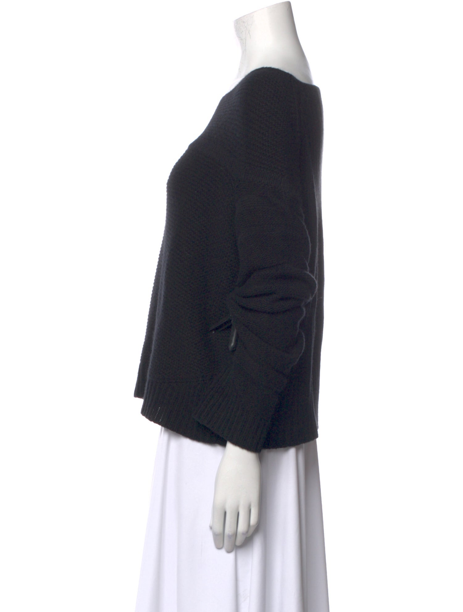 Zero + Maria Cornejo Cashmere Bateau Neckline Sweater