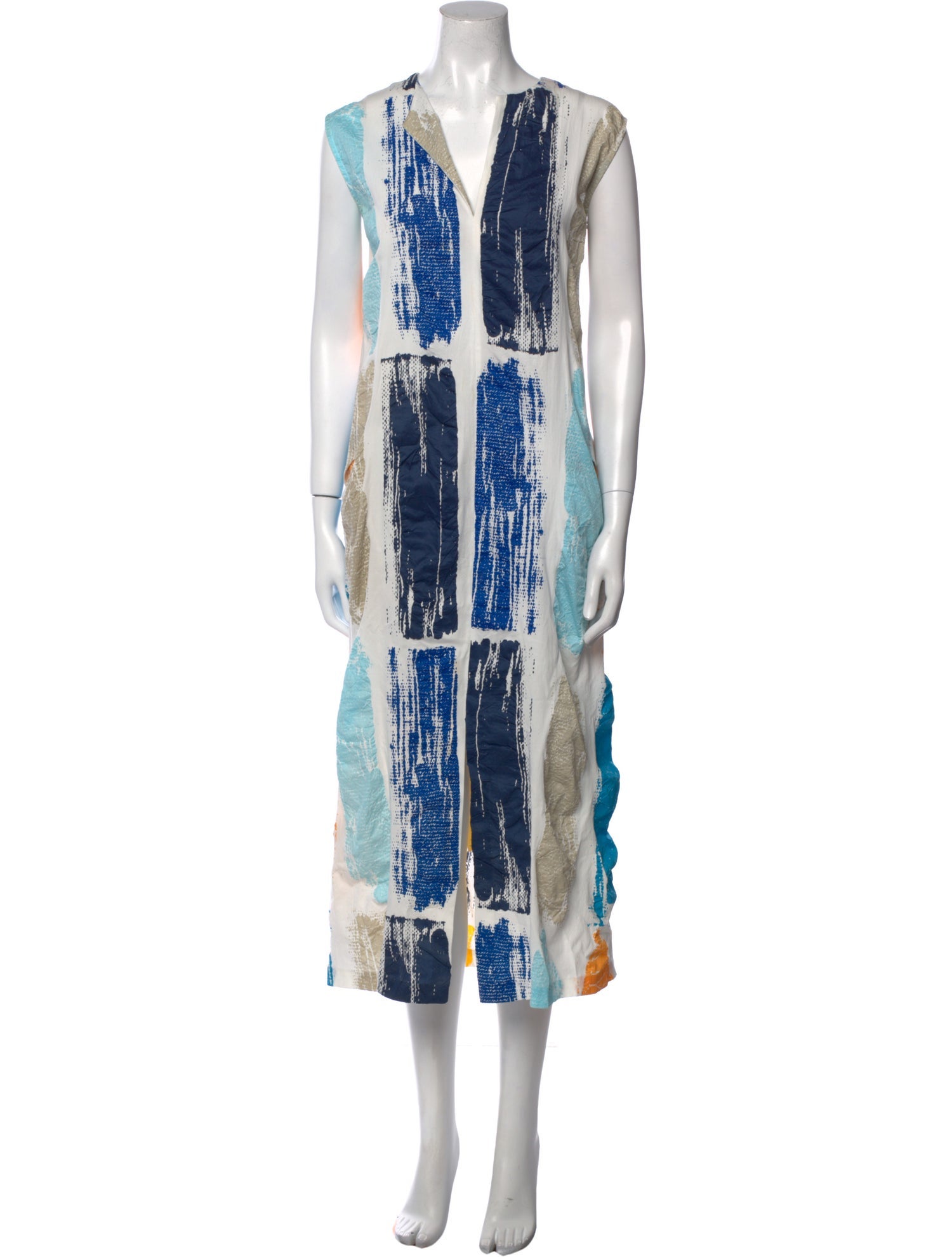 Zero + Maria Cornejo Printed Midi Length Dress