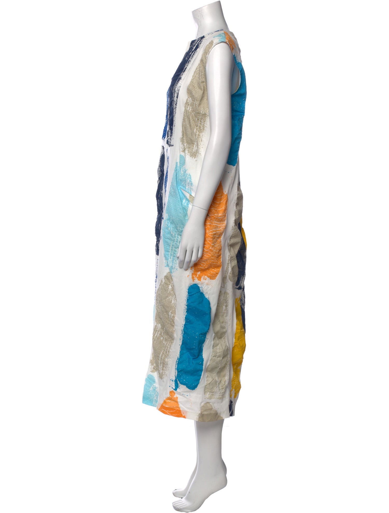 Zero + Maria Cornejo Printed Midi Length Dress