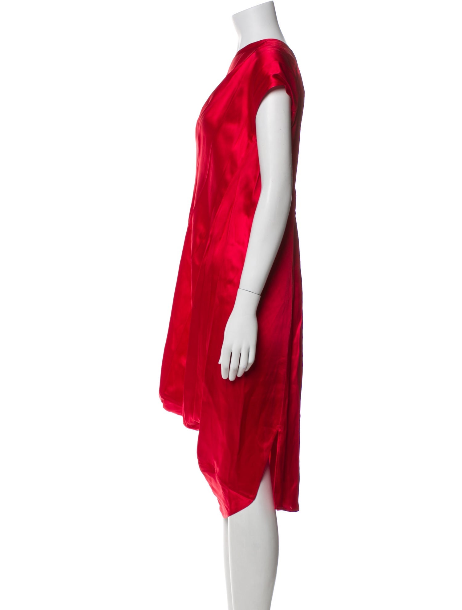 Zero + Maria Cornejo One-Shoulder Midi Length Dress