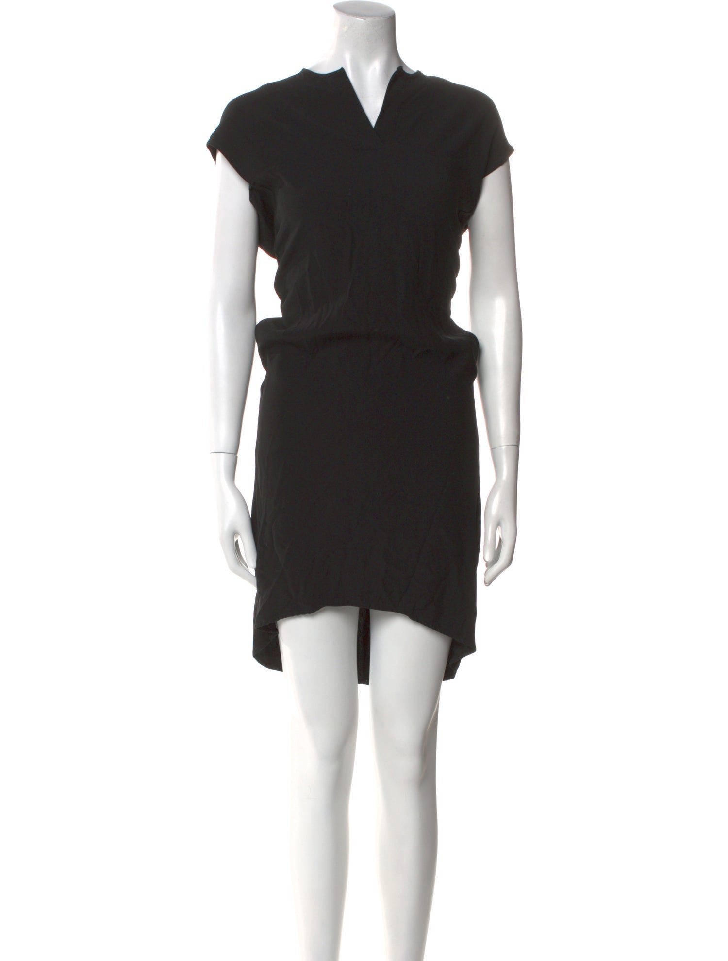 Zero + Maria Cornejo Cowl Neck Knee-Length Dress