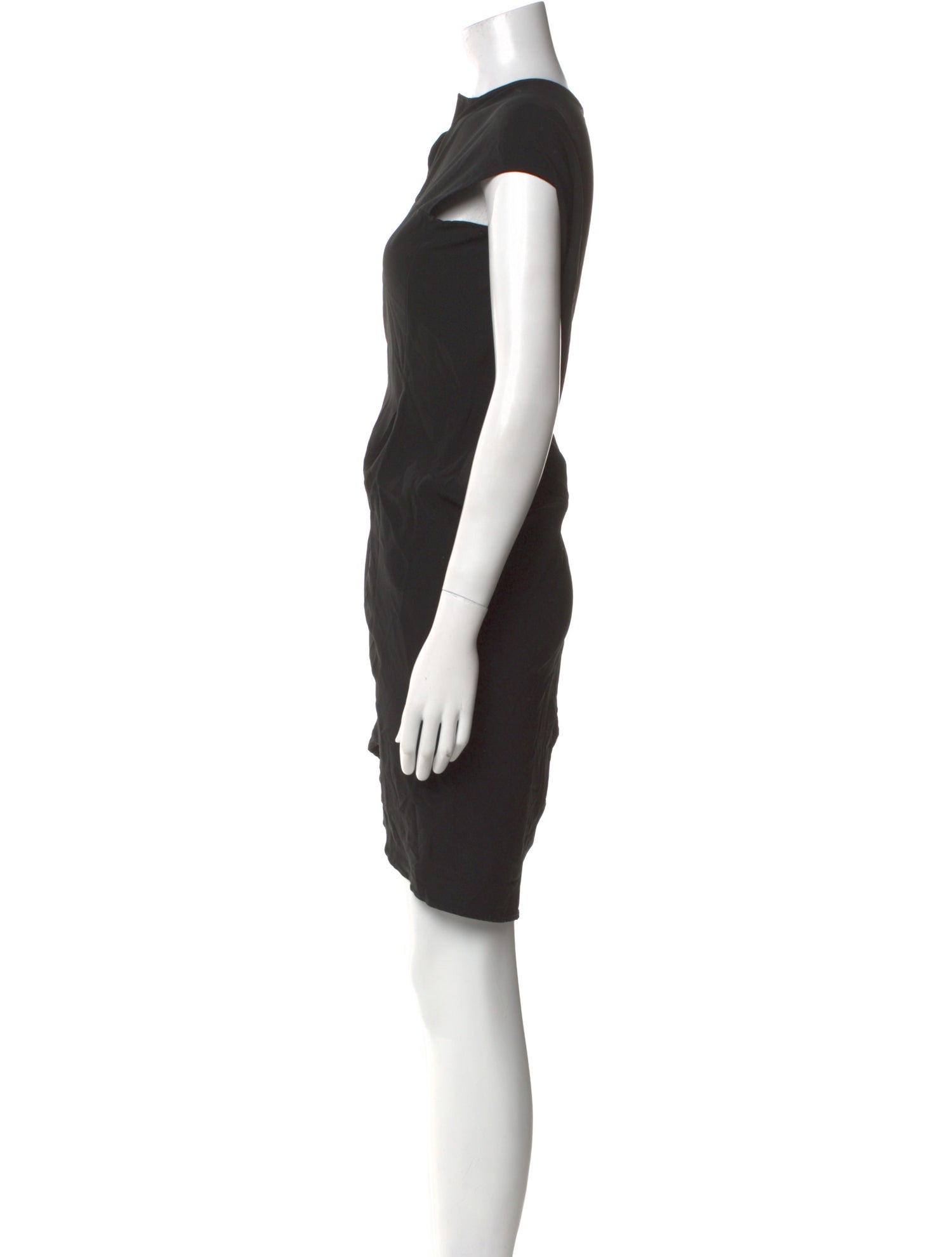 Zero + Maria Cornejo Cowl Neck Knee-Length Dress